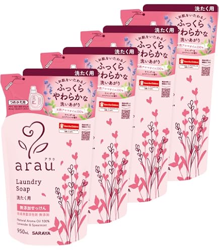 arau アラウ 洗たく用せっけん 950ml 詰め替え 12点まとめ Amazon | サラヤ 無添加せっけん arau アラウ 洗濯用せっけん 液体 詰