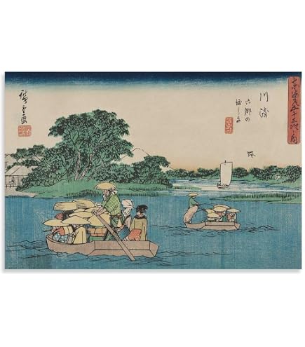 Amazon.co.jp: 額絵 浮世絵[東海道五十三次] 【日本橋 朝之景】 [F4