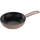 staub ストウブ 「 スキレット リネン 16cm 」 フライパン ホーロー 鋳物 鉄 IH対応 【シリアルナンバー付き日本正規販売品】 Skillet Linen Brass Knob 40505-363