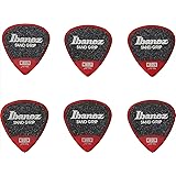 Ibanez 滑り止め素材を使用したピック Grip Wizard Series Sand Grip Pick PA16MSG-RD RED