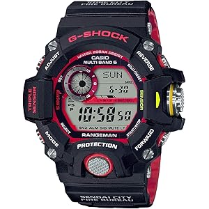 [カシオ] 腕時計 ジーショック RANGEMAN 電波ソーラー 緊急消防援助隊コラボレーションモデル GW-9400NFST-1AJR メンズ ブラック
