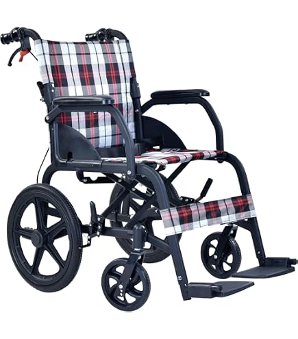 Amazon | Medline 超軽量輸送車いす 大人用 折りたたみ式 座面幅19 