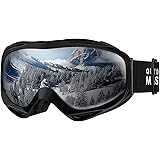 [OutdoorMaster] スキーゴーグル 両層レンズ UV紫外線カット メガネ対応 曇り止め 180°広視野 スノーゴーグル スノボートゴーグル スノボ ゴーグル スポーツ用ゴーグル 防風防塵防雪 防放射 耐衝撃 冬山登山/スノボ/サバゲー/バ