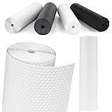 MooiFun 食器棚シート シェルフライナー キッチンシート 接着剤不要 裁断可能 EVA製 保護マット 滑り止め 防虫 抗菌 防カビ 防湿 防油 食器棚／引き出し／キッチンに適用 家具保護 (30*150cm/ホワイト)