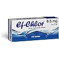 Ef-Chlor 8.5mg Water Purification Tablets - Pack of 100 | Emergency Use for Mountaineering, Travelling, Camping & Hiking | Pu