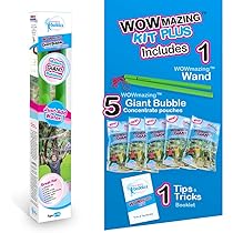 WOWMAZING Giant Bubbles Kit Plus 