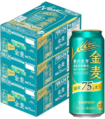 Amazon.co.jp: サントリー 金麦 糖質75%オフ 350ml 60本 (2ケース+12本