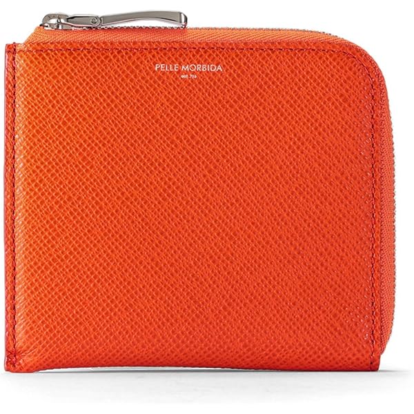 PELLE MORBIDA 二つ折り財布 オレンジ Amazon | [ペッレ モルビダ] 二つ折り長財布 オレンジ PM-LI003-OR