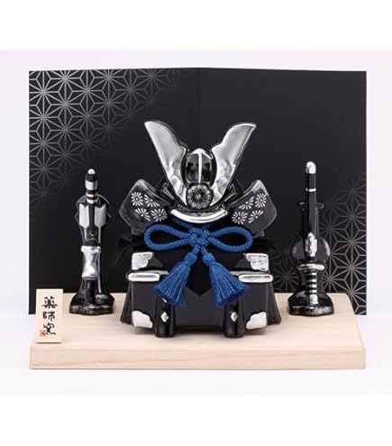 五月人形　鎧・兜 Amazon | 五月人形 コンパクト 鎧兜 幅50cmに飾れる鎧 【A.紺碧