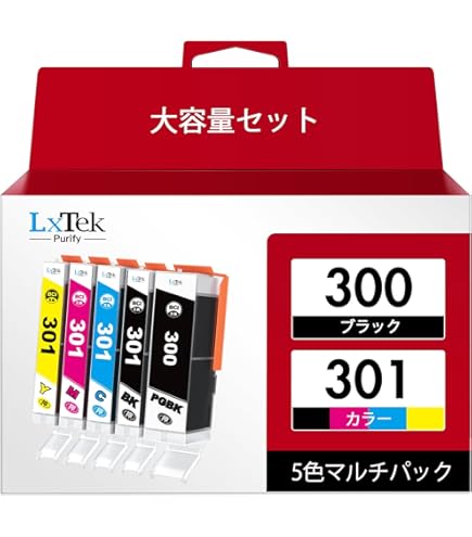 Amazon.co.jp: 【pomme】 BCI-301+300/5MP 染料 5色セット キヤノン