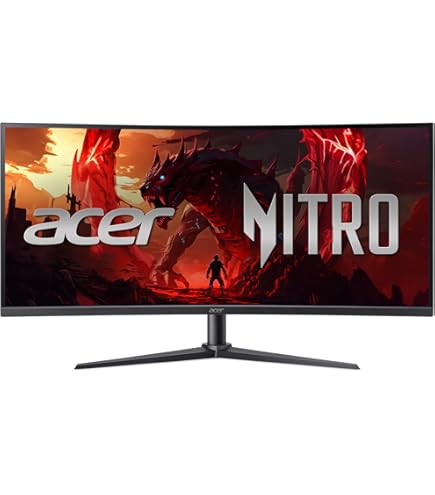 Amazon.co.jp: acer Nitro 34インチ UWQHD 3440 x 1440 1500R カーブ