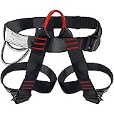 Climbing Harness, Newdoar Women Man Child Half Body Safe Seat Belts for Mountaineering Rock Climbing,Mountaineering Outward B