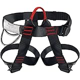 NewDoar Climbing Harness, Mountaineering Rock Climbing Harness, Half Body Harness for Rappelling Fire Rescuing Tree Climbing