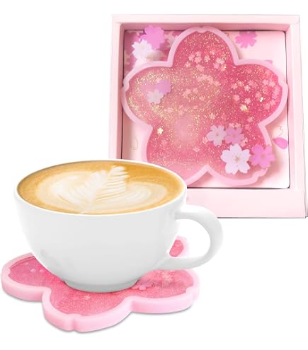 thumbnail interactive-video image 1 of Starbucks Pink Cherry Blossom Sakura Quicksand Coaster – Super Cute! 1 of 2