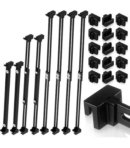 Silver Hanging File Bracket Clips 6 Pcs PVC Drawer Hanging File Rails ...