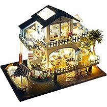 ミニュチュア ドールハウス海外 Amazon.co.jp: ビッグヴィラDIYミニチュアドールハウスキット