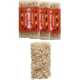 国産小麦100％ 国産小麦焼きそばの素 全粒粉入り 2〜3食分 かんすい不使用 保存料無添加 業務用クオリティ もちもち生麺食感 焼きそば 麺のみ 常温保存 プロの味 (3個セット, REGULAR)
