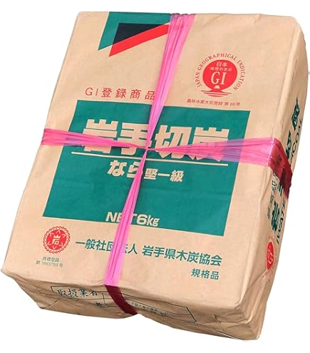 kei【 伊予の切炭 】長さ約7.5cm 約6kg 菊炭×二箱 kei【 伊予の切炭 】長さ約7.5cm 約6kg 菊炭×二