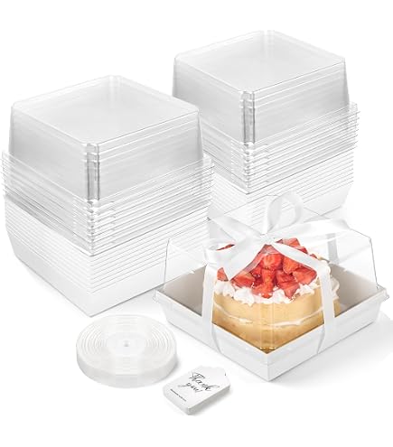 Amazon.co.jp: 使い捨てパイキーパー 透明プラスチック デザート容器
