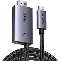 Câble Steinwhale 2-en-1 USB-C Vers HDMI 4K@60Hz Avec Charge PD 100W – 2 M, Compatible IPhone 16, MacBook, Steam Deck