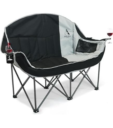 キャンプ チェア 2人掛け折りたたみ椅子キャンプ 椅子耐荷重300KG カップホルダーと収納バッグ付きふたりがけ椅子 キャンプ屋外、キャン Amazon.co.jp: キャンプ チェア 2人掛け折りたたみ椅子キャンプ 椅子耐