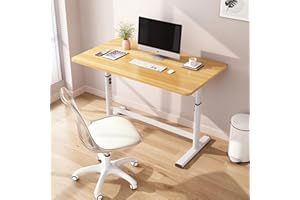 Home Office Computer Desk, Wood Student Dormitory Desks, Laptop Workstations C195 (Wood, 80X50X75CM)