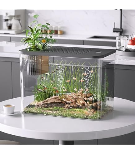 Amazon | おしゃれ アクアリウム アクアポニックス 水耕栽培システム