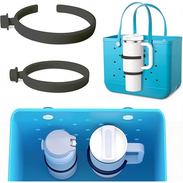 thumbnail image 2 of 6-Pack Bogg Bag Accessories Set - Phone Holder, Clear Pouch, Hooks & Key Chains For Bag Organization 2 of 13