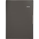 高橋書店 手帳 2024年 B6 ウィークリー フェルテ 1 チャコールグレー No.231 (2023年 12月始まり)