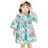 [YW] 女の子 長袖 ワンピース チュニック フレア ベビー服 花柄 95%綿生地 膝丈 かわいい ピクニックビーチ通園 通学 キッズ ガールズ 子供服 ドレス シンプル 春 夏秋 カジュアル 結婚式 披露宴 発表会