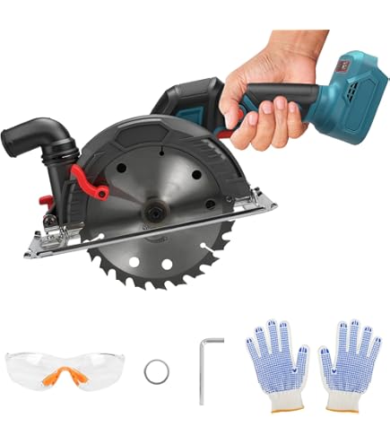 Amazon | 丸ノコ 充電式丸のこ 丸鋸 コードレス 125mm刃経 最大