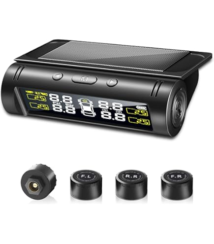 新品　TPMS　デジタルカラーモニター　空気圧監視センサーシステム　ソケット型　タイヤ　エアー　セキュリティ対策　空気漏れ　アルミホイール　事故防止 Amazon.co.jp: [NEXT-STAGE] TPMS カラーモニター 空気圧監視センサー
