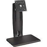 Amazon Basics LCD Computer Monitor Free-Standing Desk Stand Riser, Height Adjustable with Tilt, Swivel, 360° Rotation