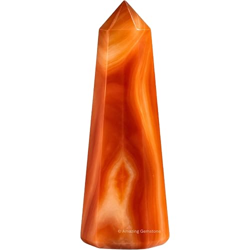 Healing Crystal Tower Point (Carnelian Onyx, 3 to 4 INCH)