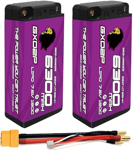 Amazon.co.jp: GXDZP 2S 7.6V 7000mAh 150C ショートリポバッテリー