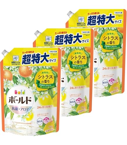 Amazon | ボールド ジェル シトラス&ヴァーベナ 詰め替え 超特大 760g