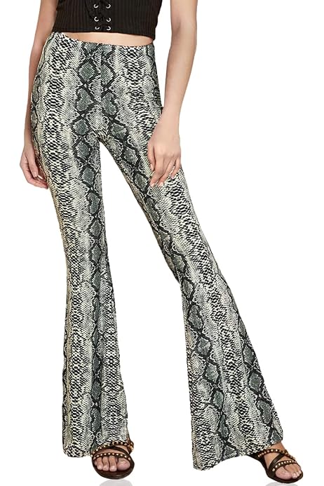 High Waist Bell Bottom Flare Pants 