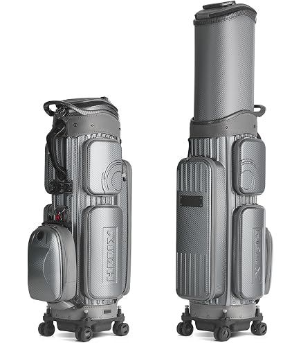 Amazon | HELIX ゴルフバッグ：ロック機能付き4輪と伸縮式ハードトップ