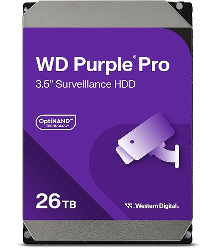 外付けハードディスク・ドライブ Western Digital WD Purple Pro 26TB HDD Amazon | Western Digital 26TB WD Purple Pro Surveillance 内蔵