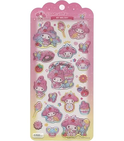 Amazon.co.jp: シール もちもちマシュマロシール ぷにぷに マイ