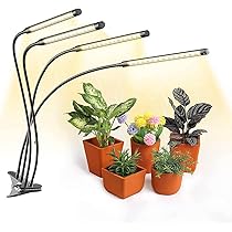 Amazon.co.jp: 植物育成ライト，日光色 13W 80LED 植物ライト 4ヘッド