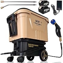 Amazon | MJJC ポータブル 高圧洗浄機 コードレス 充電式 バケツ