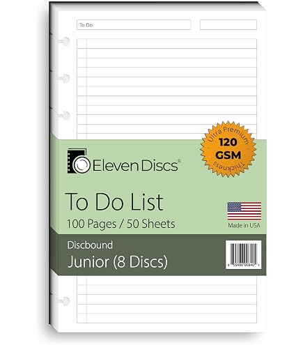 Half Letter Planner Inserts - 8-Disc Refill For Levenger Circa Junior, Arc, TUL, 5.5 X 8.5 Inches, 30 Pages - View #6