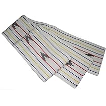 半幅帯　ミンサー織り　竺仙　手織り 楽天市場】半巾帯 みんさー織り 琉球絣 縞 八重山ミンサー織