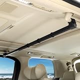 Auto Spec 車用ハンガーバー 83cm~156cm 伸縮自在 衣類ハンガー 車内用 引き込み式 収納 マルチグリップバー 車用インテリア