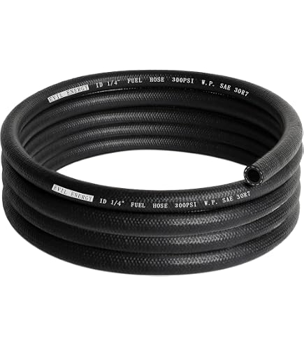 Continental 1/4" ID Fuel Hose - 25ft SAE 30R7 For Gasoline & Diesel Applications