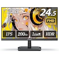Amazon.co.jp: INNOCN ゲーミングモニター 24 .5インチ モニター 200Hz