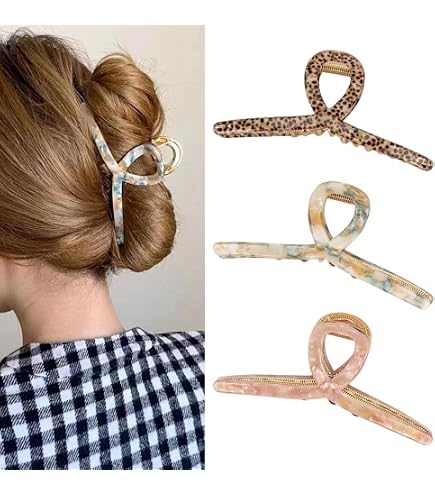 Large Recycled Confetti Claw Clip Gentle Hold All Hair Types Compact Everist Large Confetti Claw Clip – Recycled, Gentle Hair  main image 3