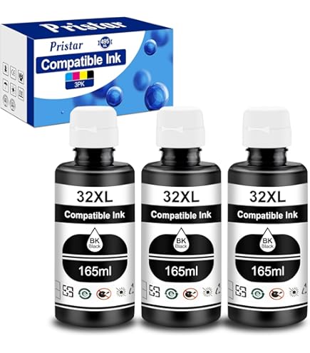 31 Inktflessenset 32XL zwarte inktfles, compatibel voor Smart Tank