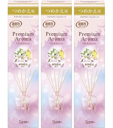 Amazon.co.jp: 消臭力 プレミアムアロマスティック 本体 リリー